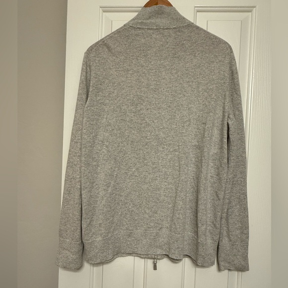 **Lafayette 148 New York 100% Cashmere Zip-Up Sweater – Women’s XL** - Picture 2 of 7